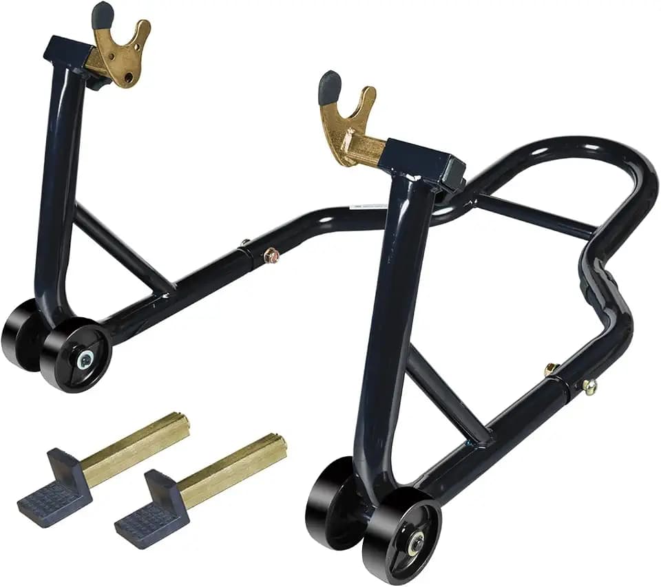 Jack Boss Motorcycle Stand Rear Combo Wheel Lift Stand, 500Lbs Capacity,Swingarm Spool Paddock Stand for Sport Bike,Fit for Yamaha, for Honda, Suitable for Kawasaki Black