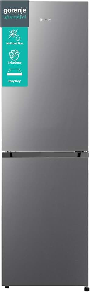Gorenje NRK418ECS4 Kühl Gefrierkombination, 326 L, Grau