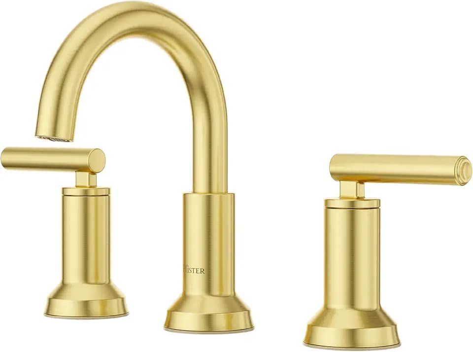 Pfister Capistrano Gold 3 Hole Widespread Bathroom Faucet LF049CSOBG