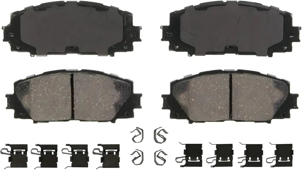 Wagner QS ZD1184 Disc Brake Pad Set, Chamfered Edges for Smooth, Quiet Stops, Fits 2016–2022 Toyota Prius, 2006–2018 Toyota Yaris