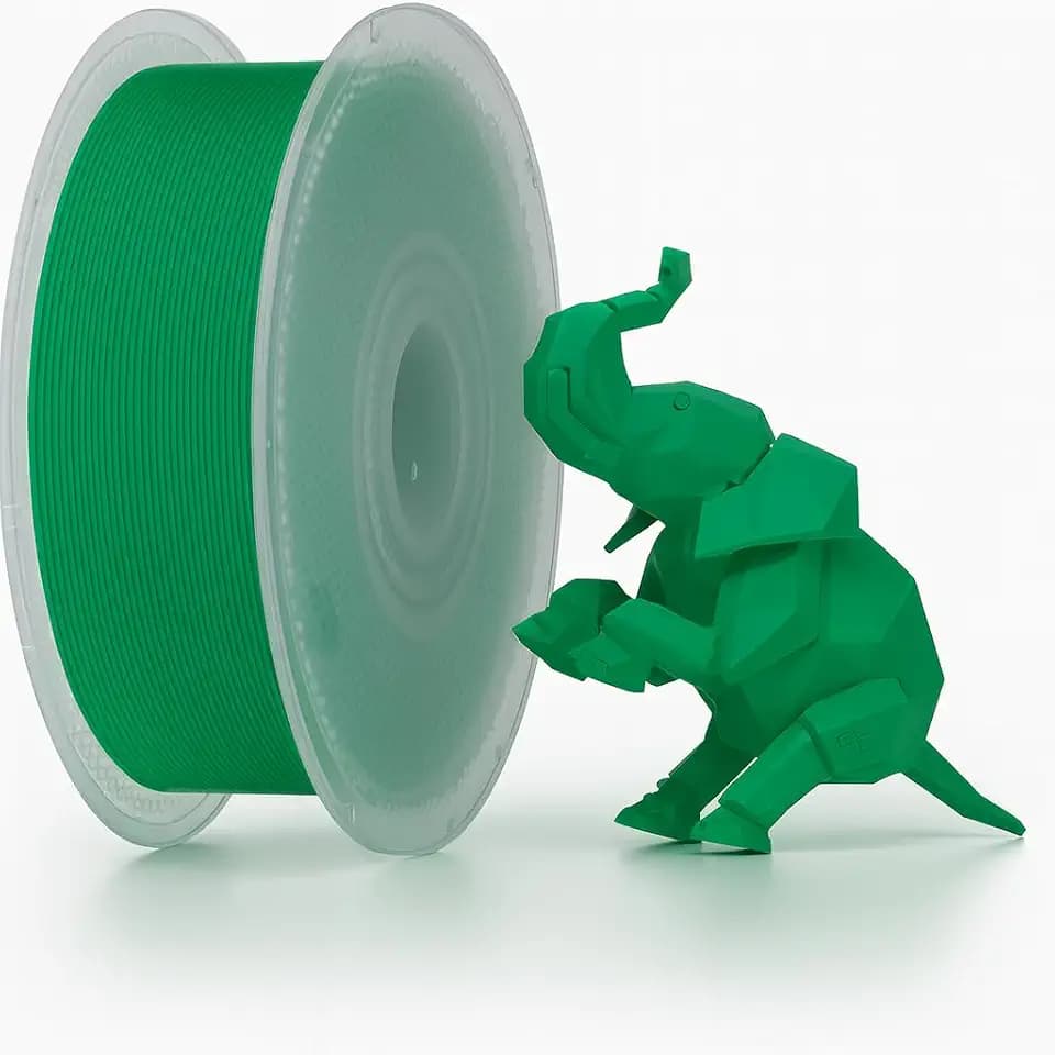 Bambu Lab 3D-Drucker-Filament, PLA Basic 1,75 mm, präziser Durchmesser +/- 0,03 mm, RFID PLA Schnelldruck, 3D-Druckmaterial, Filament Mit Spulen, 1000 Gramm, Mistelgrün