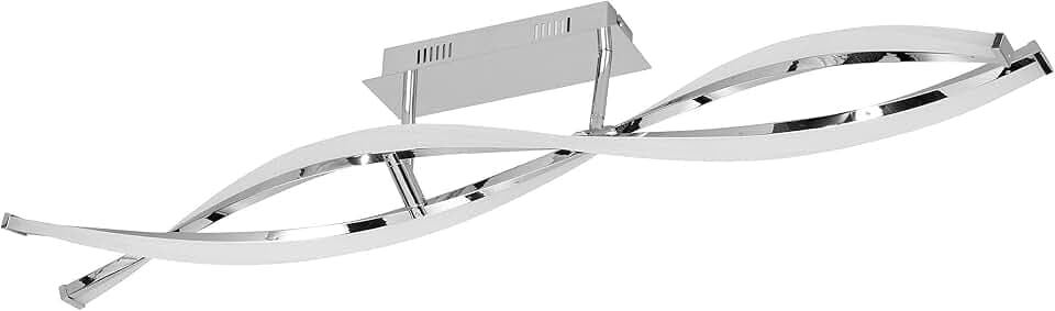 WOFI 9152.02.01.6000 A Deckenleuchte, Metall, 25 W, Integriert, Silber, 101 x 16.5 x 15 cm
