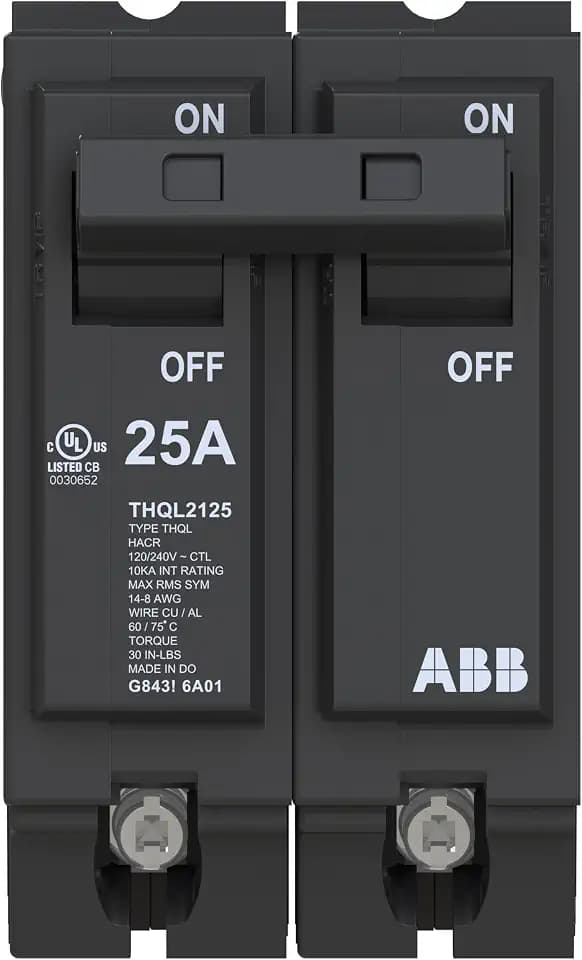ABB Q-Line® THQL2125 • Circuit Breaker • 25 Amp Double Pole