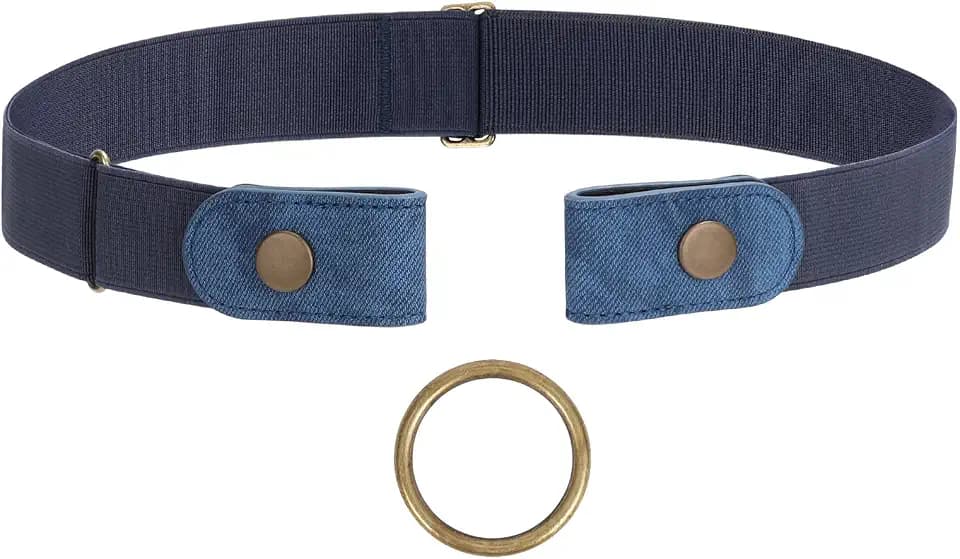 SUOSDEY No Buckle Elastic Stretch Belts for Men and Women, Comfortable Invisible Belts for Jeans Pants