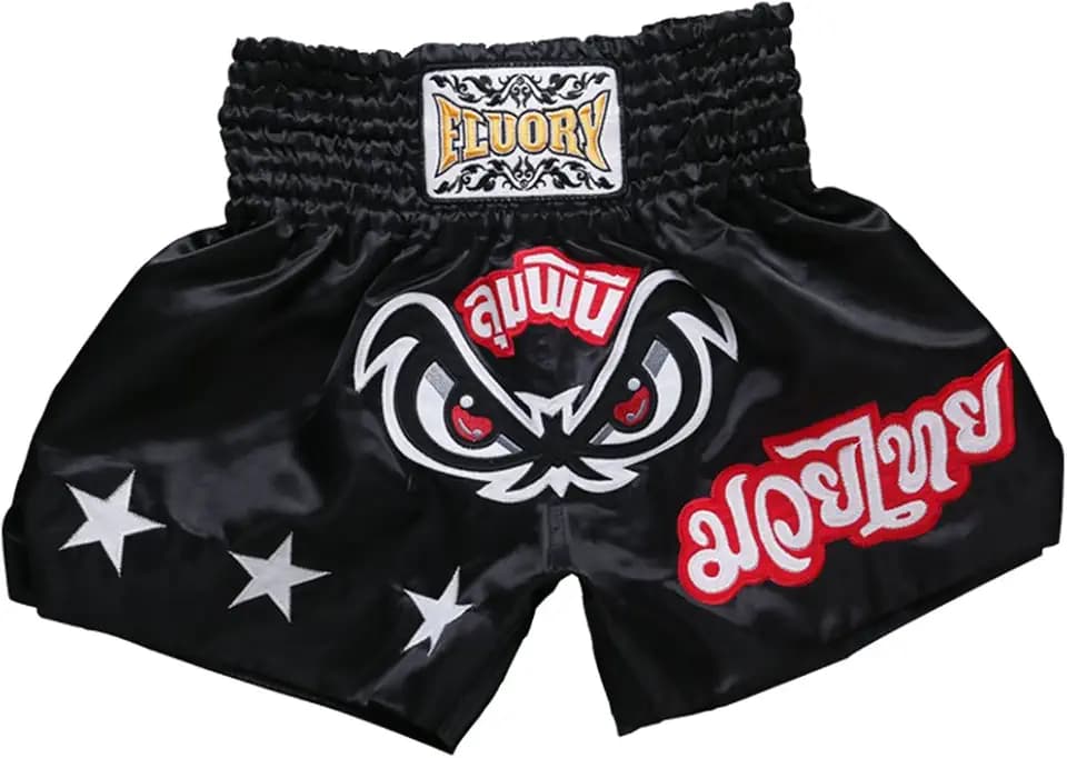 FLUORY Shorts für Muay Thai, MMA, Kleidung, Training, Käfig, Grappling, Kampfsport, Kickboxen, Shorts, Kleidung