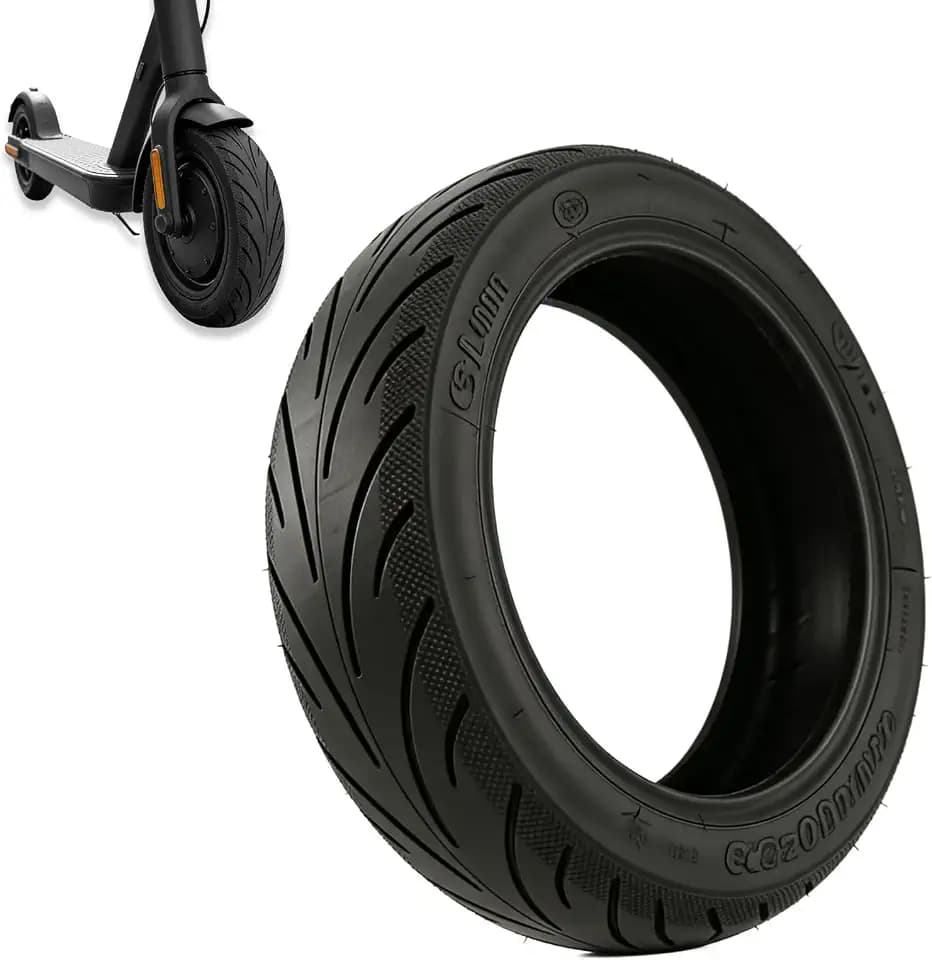 10 Zoll Schwarz Reifen Tubeless: Hochwertige Gummi 60/70-65 Reifen, Verstärkte Struktur Elektroroller Ersatzreifen, Rutschhemmende Selbstreparierend Reifen, Für Elektroroller Outdoor-Nutzung