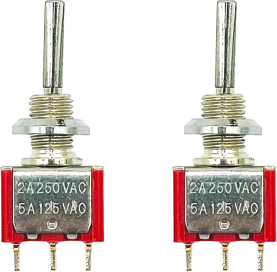 2PCS RC Transmitter 3 Positions and 2 Positions Long and Short Toggle Switch for Taranis X9D Plus Radiomaster TX16s Jumper T12 Spektrum DX8 gen2 NX10 Replacement (3 Positions Short)