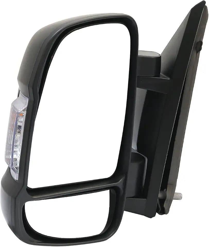 Driver Left Side Mirror Replacement Power Door Mirror Signal Light Temperature Sensor Fit Ram Promaster 1500, 2500, 3500, New Six, Work Van