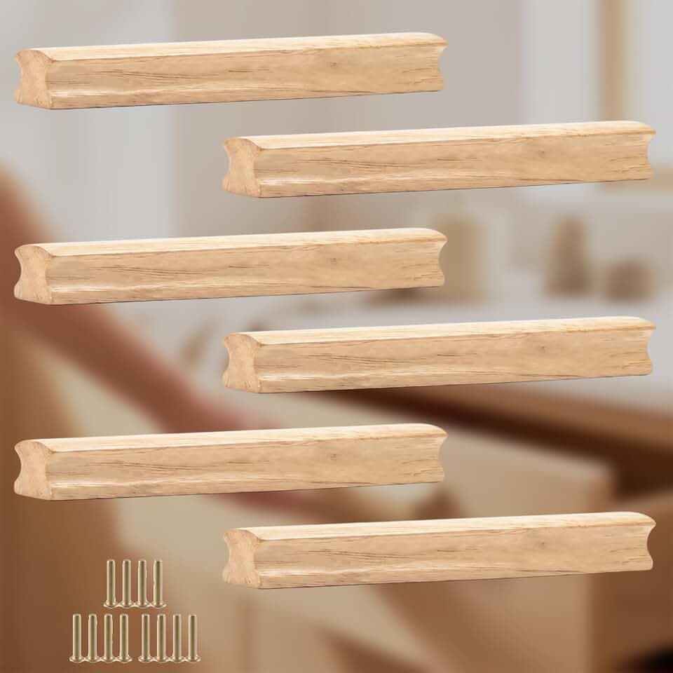 128mm Holz Möbelgriffe für Schranktüren & Schubladen - Renovierungs Muss
