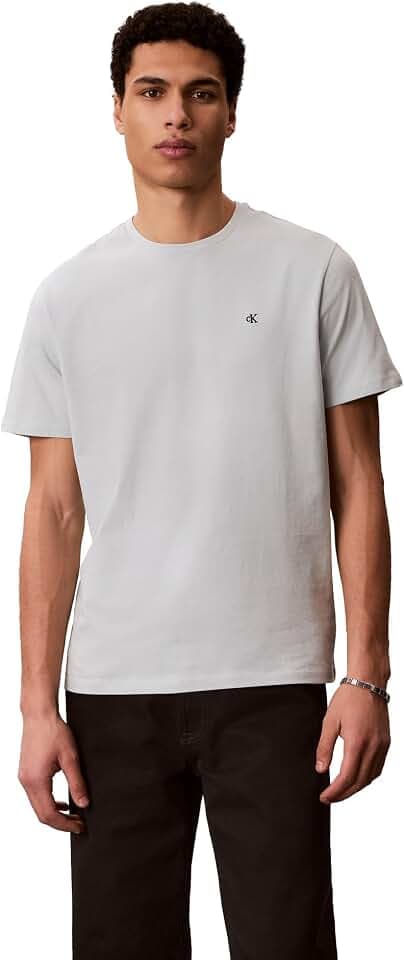 Calvin Klein Short Sleeve Smooth Cotton Crew Neck Tee