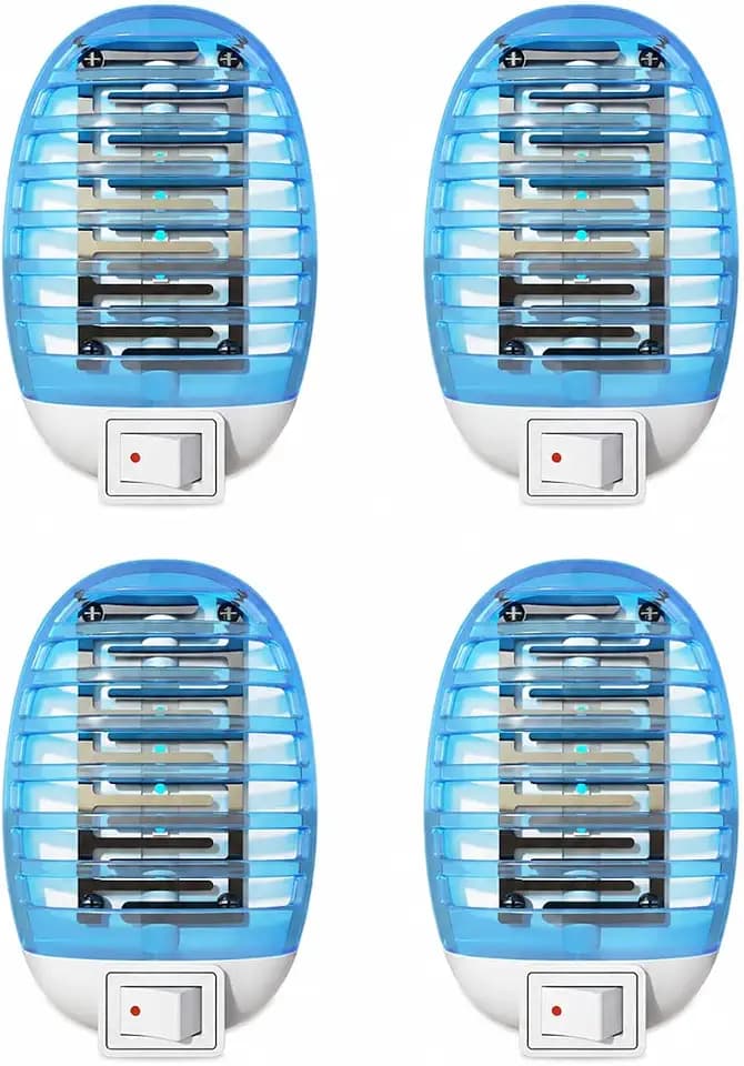 Indoor Bug Zapper, Mosquito & Fruit Fly Traps for Indoors Zapper Blue(4 Pack)