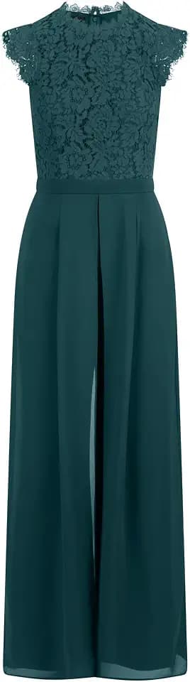 APART Fashion Damen Overall mit Spitzenoberteil overall