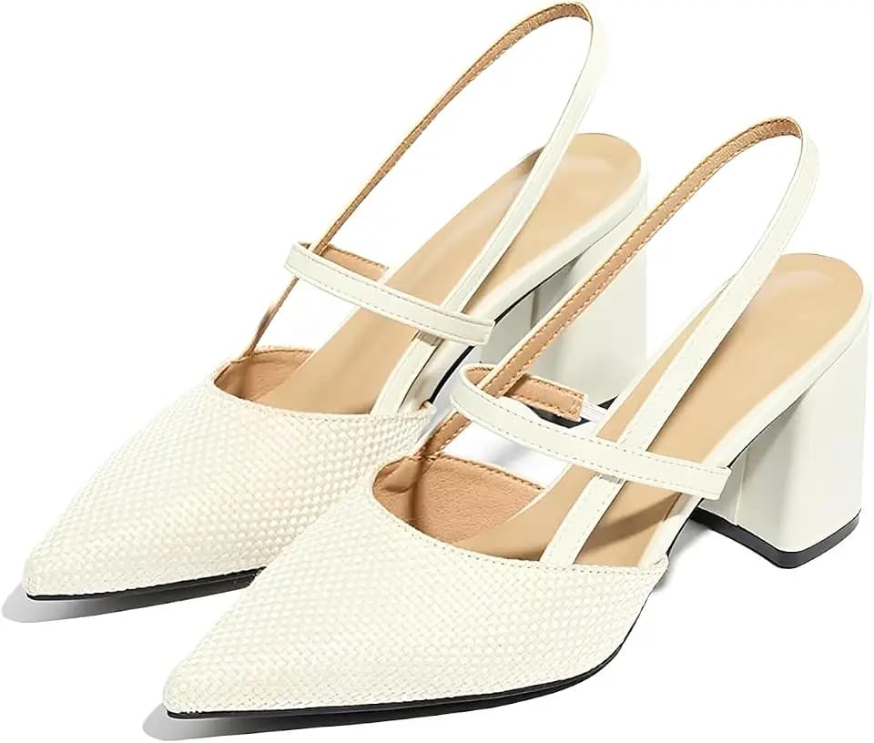 Block Heeled Sandals Pumps
