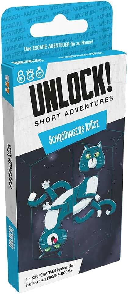 Asmodee, Unlock! Short Adventures – Schrödingers Katze, Familienspiel