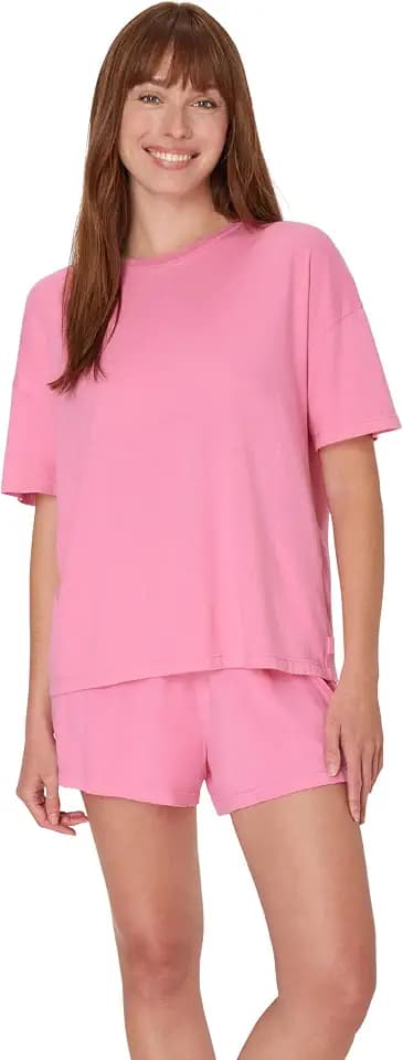 Hanes Women's Pajamas Set, Comfywear Pajamas for Women Set, Originals SupertSoft Loungewear, T-Shirt & Sleep Shorts