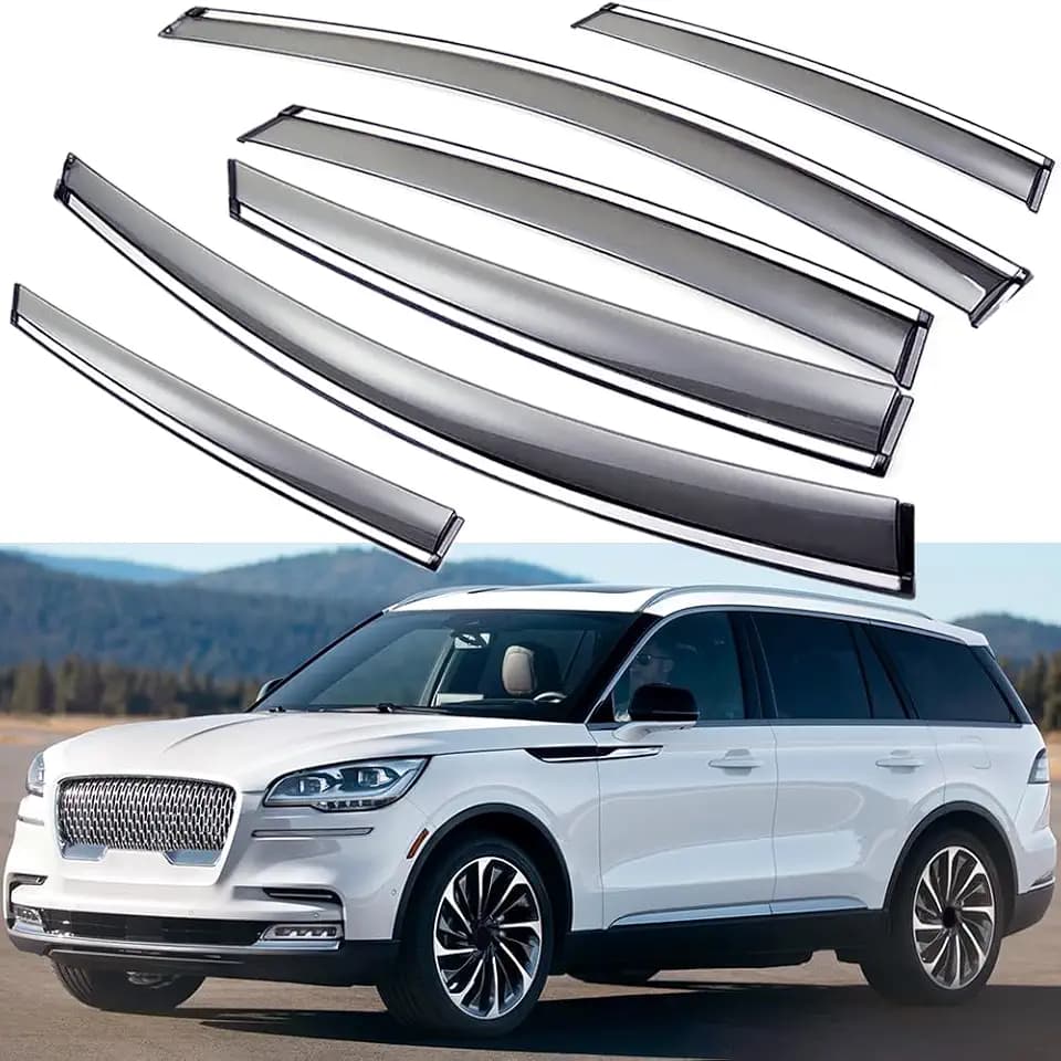 Side Window Visors Compatible with Lincoln Aviator 2020-2026