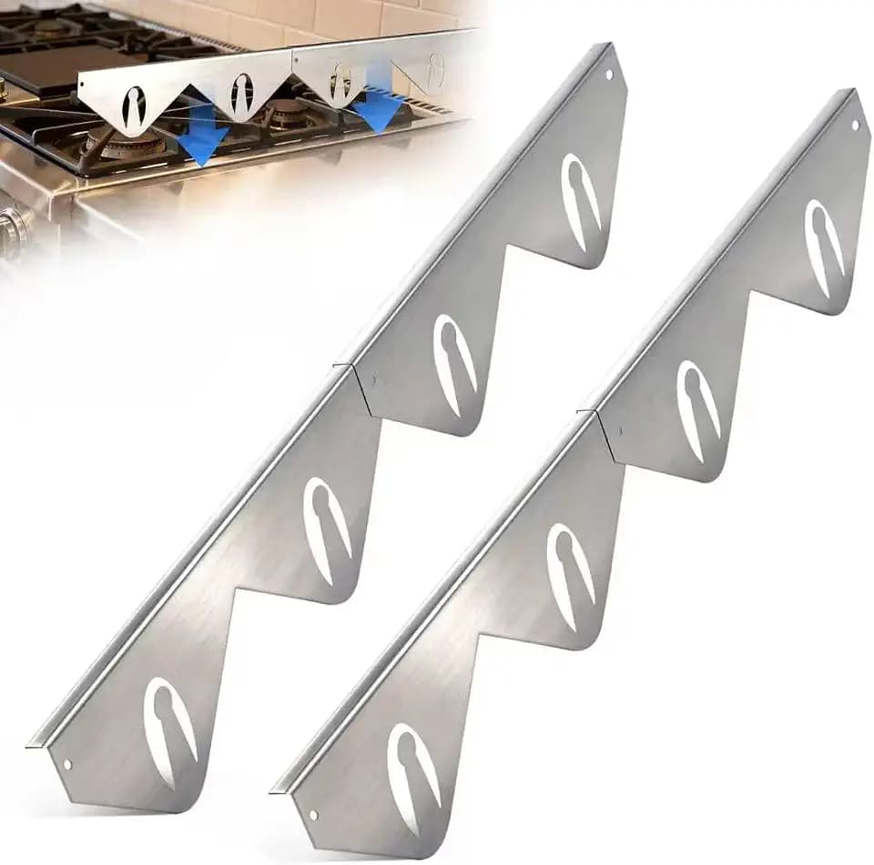 2 Pack 14.9"-29.5" Adjustable Stainless Steel Stove Gap Covers