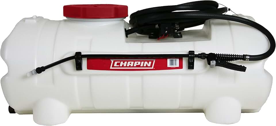 CHAPIN 97154 15-Gallon ATV/UTV Sprayer with 12V Pump & 15-Ft Hose