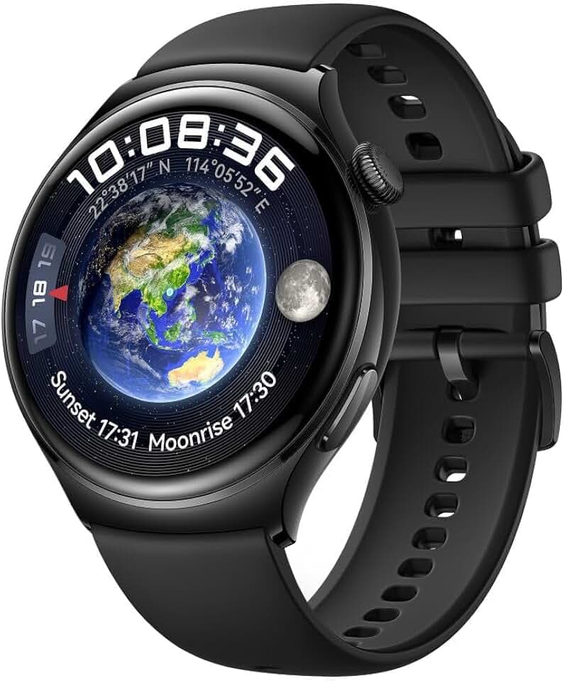 HUAWEI Watch 4 Smartwatch, EKG-Analyse, EIN-Minuten-Übersicht über Sieben Gesundheitsüberwachungsanzeigen, Handy eSIM, Zwei Batteriemodi, Kompatibel mit iPhone und Android