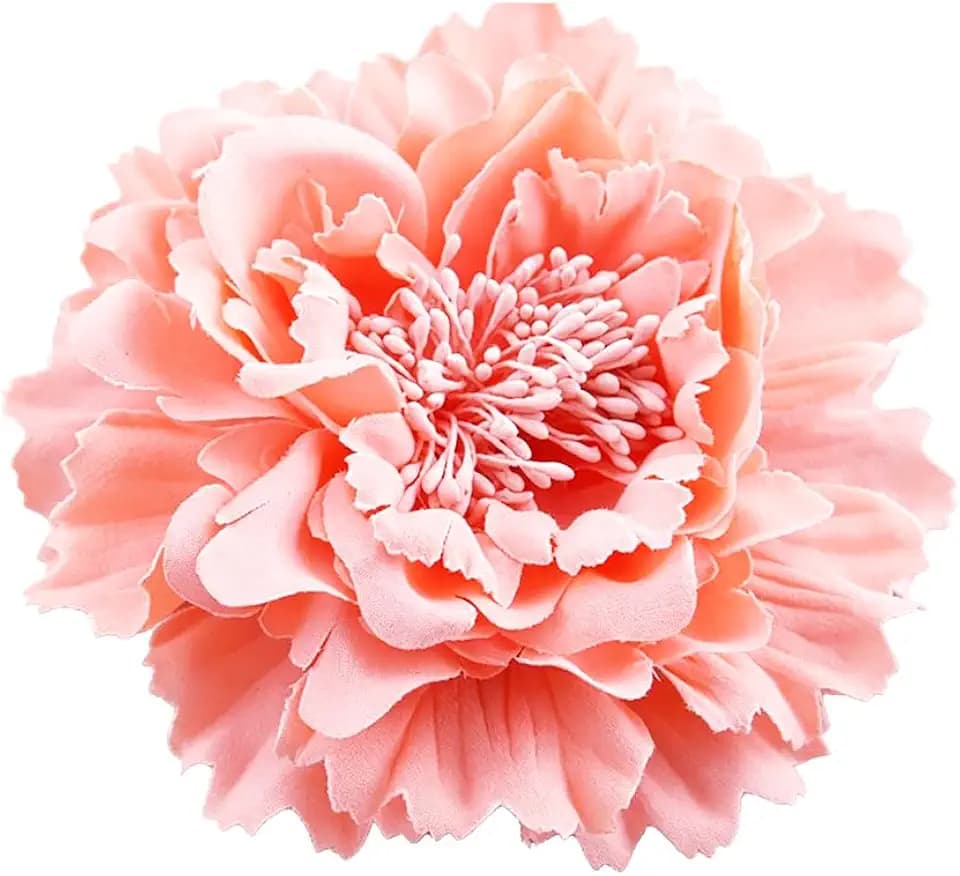 Peony Fabric Flower Brooches Oversize Lapel Pins Extra Big Brooch Delicate Dancing Party Prom Wedding Charm Banquet Dress Suit Guest Corsage Accessories Gifts Dancer Large Hairpin Clip 110mm