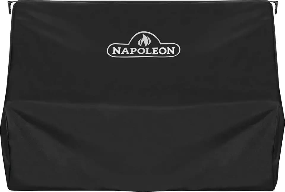 Napoleon Grill Cover for Prestige PRO 500 and Prestige 500 Built-in Grills - Black, Water Resistant, UV Protected, Air Vents, Hanging Loops, Adjustable Buckled Straps