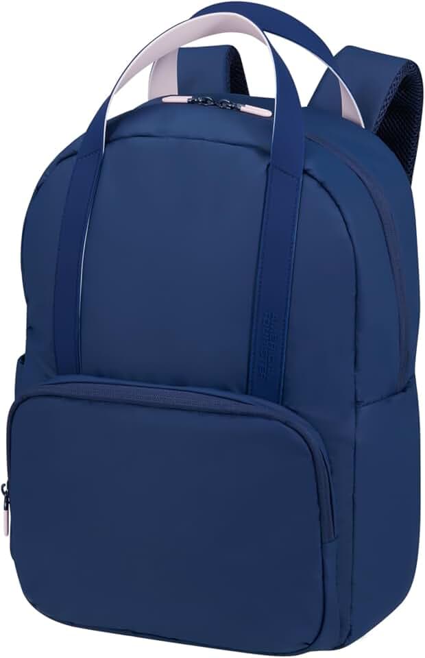 American Tourister Puffypop - Damen-Laptoprucksack 15.6" (49 cm, 21 L), Ergonomisch, Ideal für Schule, Arbeit & Reisen - Blau (Navy)