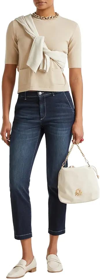 United Colors of Benetton Damen Jeans Hose 4nf1df02u