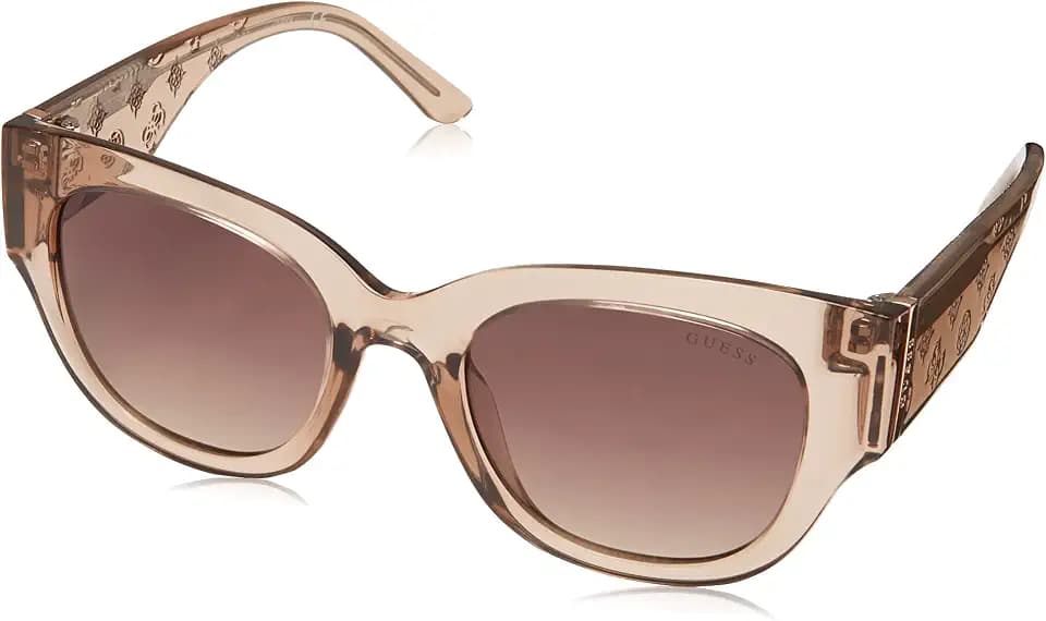 GUESS womens Trendy Peony Pattern Accent Butterfly Sunglasses Butterfly Sunglasses