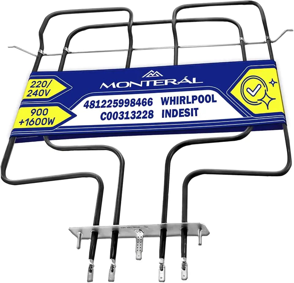 Heizelement für Backöfen 900/1600W 220/240V 481225998466 für Whirlpool