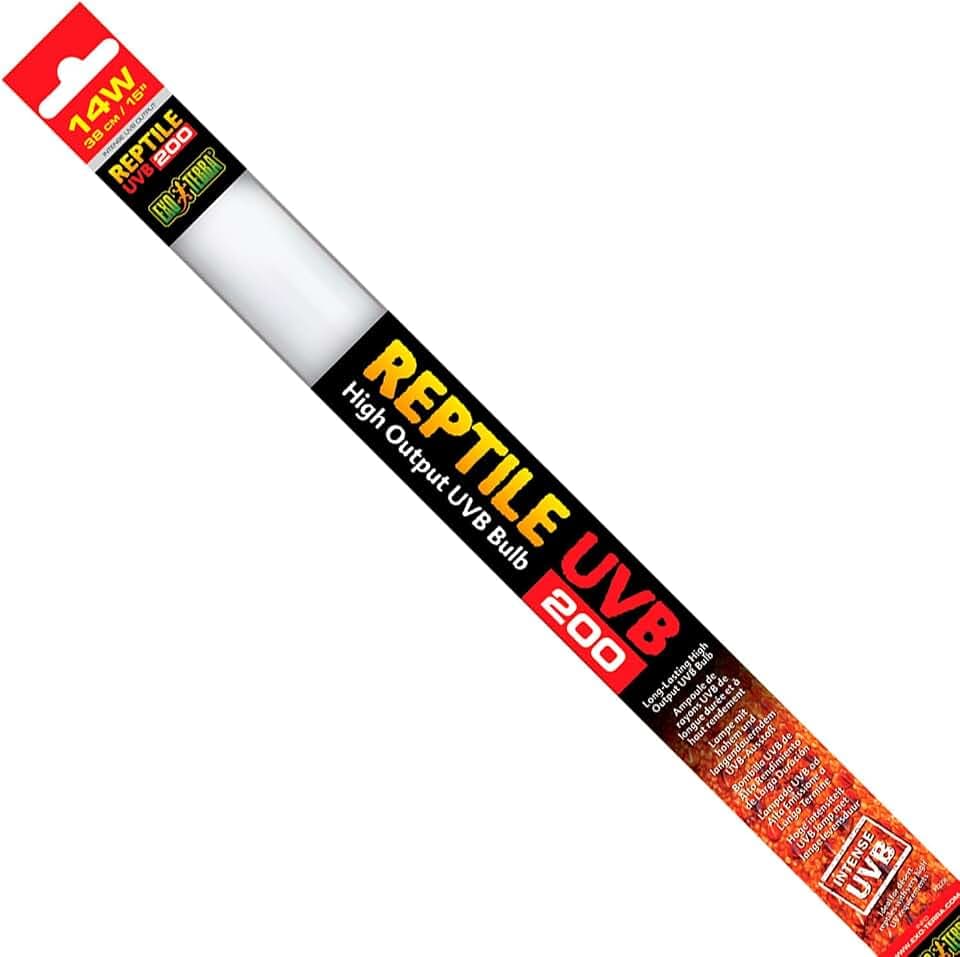 Exo Terra Reptile UVB 200, ideal für Wüstenreptilien, Leuchtstoffröhre T8, 14W, 38cm