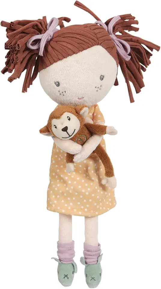 Little Dutch Stoffpuppe Kuschelpuppe Puppe Sophia mit AFFE (35 cm)
