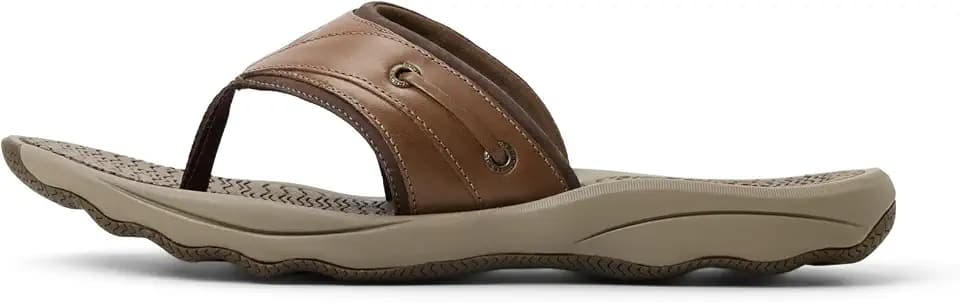 Sperry Men's Outerbanks Leather Flip Flop Sandal