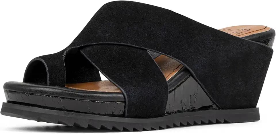 Donald Pliner Women's SISU Wedge Sandals, Comfortable Sandals, Women’s Sandals, Platform, 2.5-Inch Heel, Heeled, Toe-Ring.