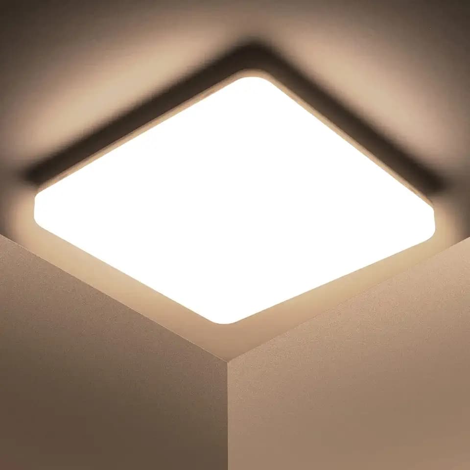 Kambo LED Deckenleuchte Bad 48W LED Deckenlampe Naturweiß 4500K 4320LM | Deckenlampen für Bad Büro Schlafzimmer Leuchte Wohnzimmer Balkon Flur Küche Schlafzimmer Kinderzimmer