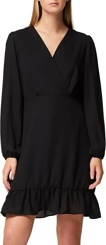 Truth & Fable Damen Mini Chiffon-Kleid mit A-Linie