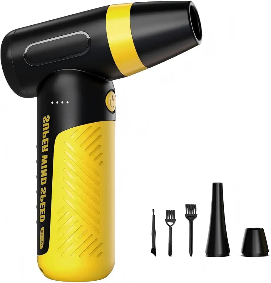 Electric Compressed Air Duster & Blower, 150000 RPM, 3 Speeds