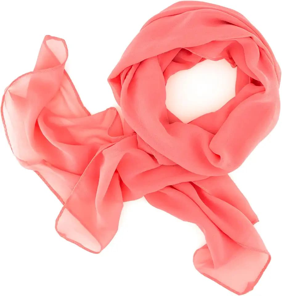 Dolce Abbraccio Damen Schal Stola Halstuch Tuch aus Chiffon für Frühling Sommer Ganzjährig