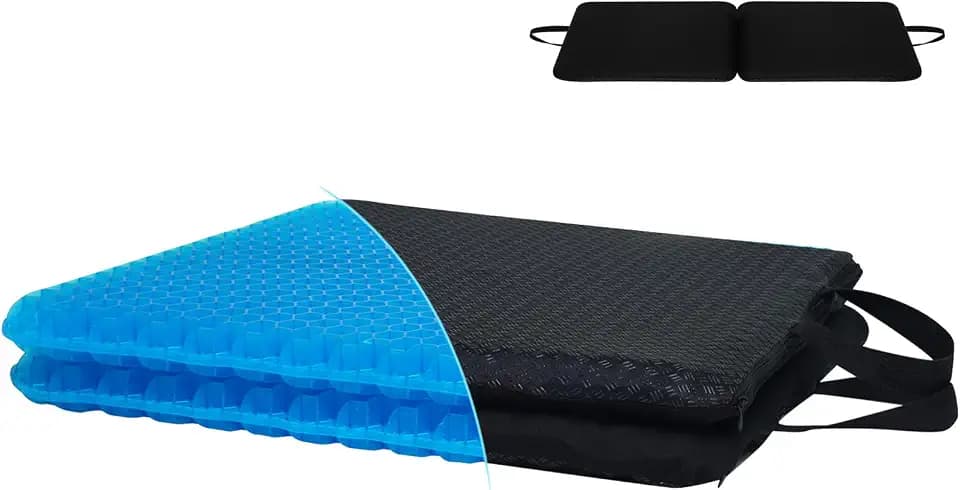 LYUANEC Gel Seat Cushion for Long Sitting - Gel Cushion Two Ways to Use