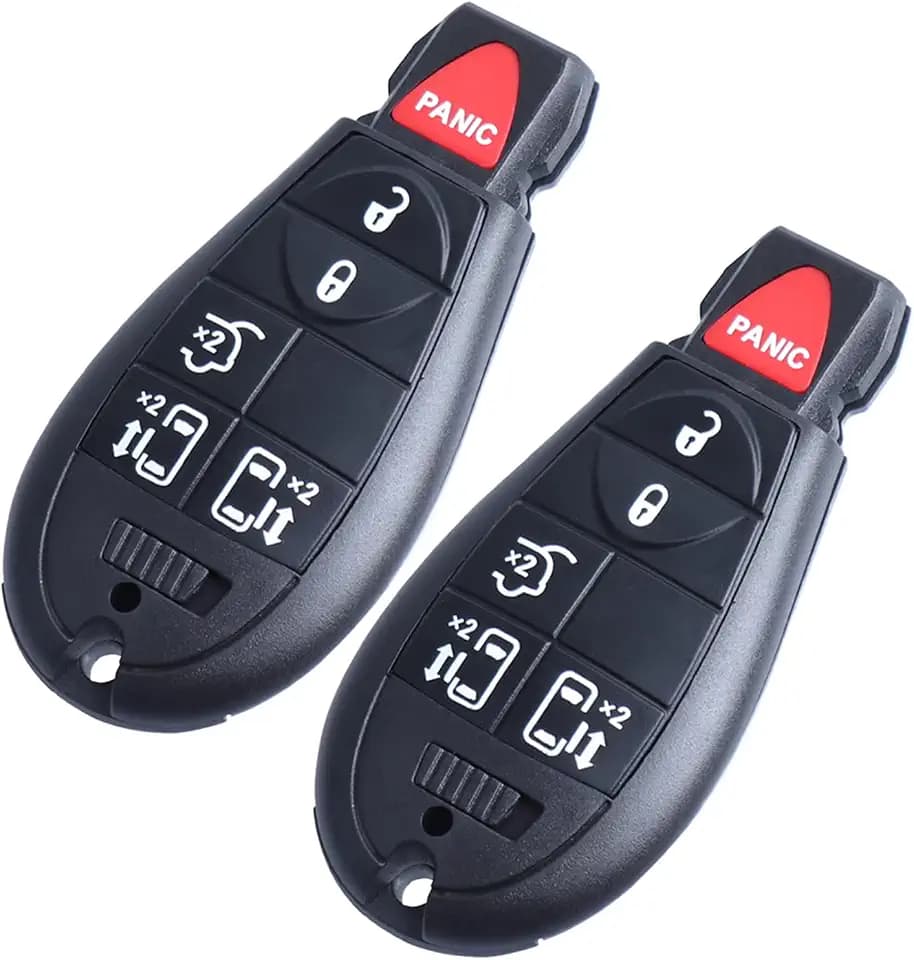 2 x Key Fobs Replacement Keyless Entry Remote Control Fits for Dodge Grand Caravan/Chrysler Town and Country 2008-2018 (M3N5WY783X IYZ-C01C)