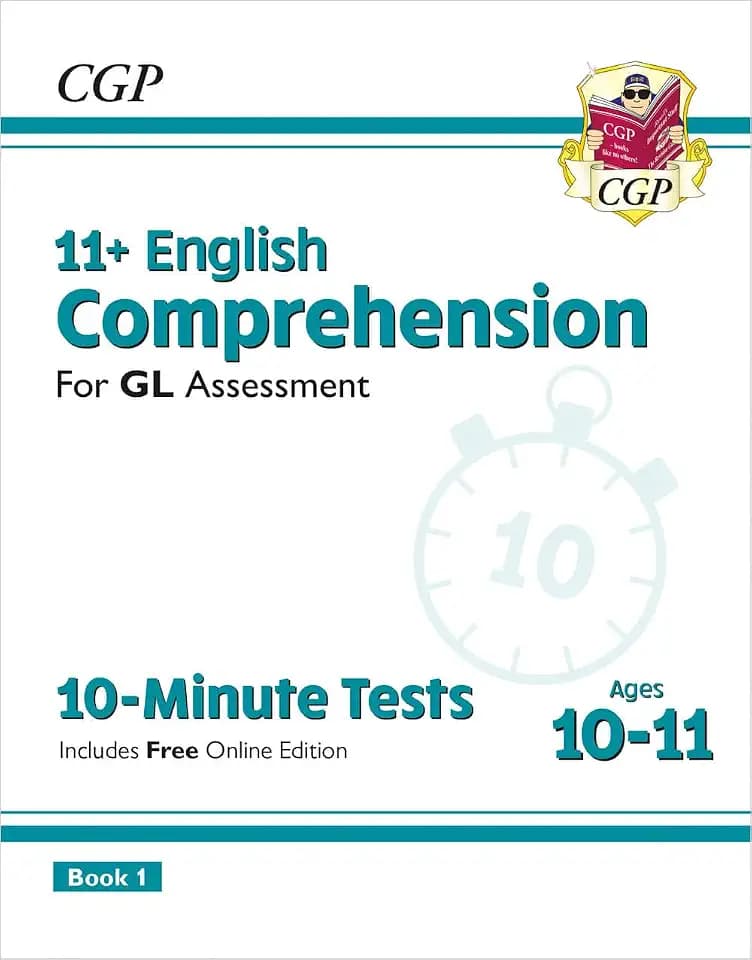 11+ GL 10-Minute Tests: English Comprehension - Ages 10-11 Book 1 (with Online Edition) (CGP GL 11+ Ages 10-11)