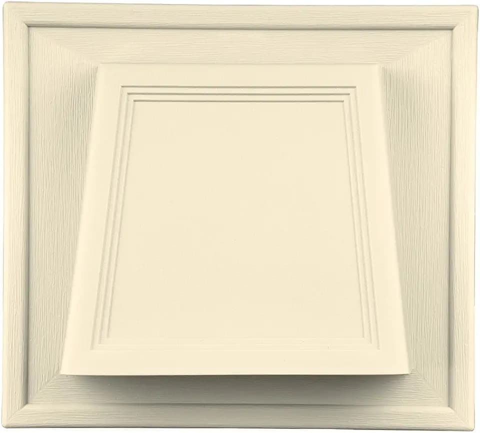 Builders Edge 140118774020 Insulated Siding 4" Hooded Vent 020, Heritage Cream