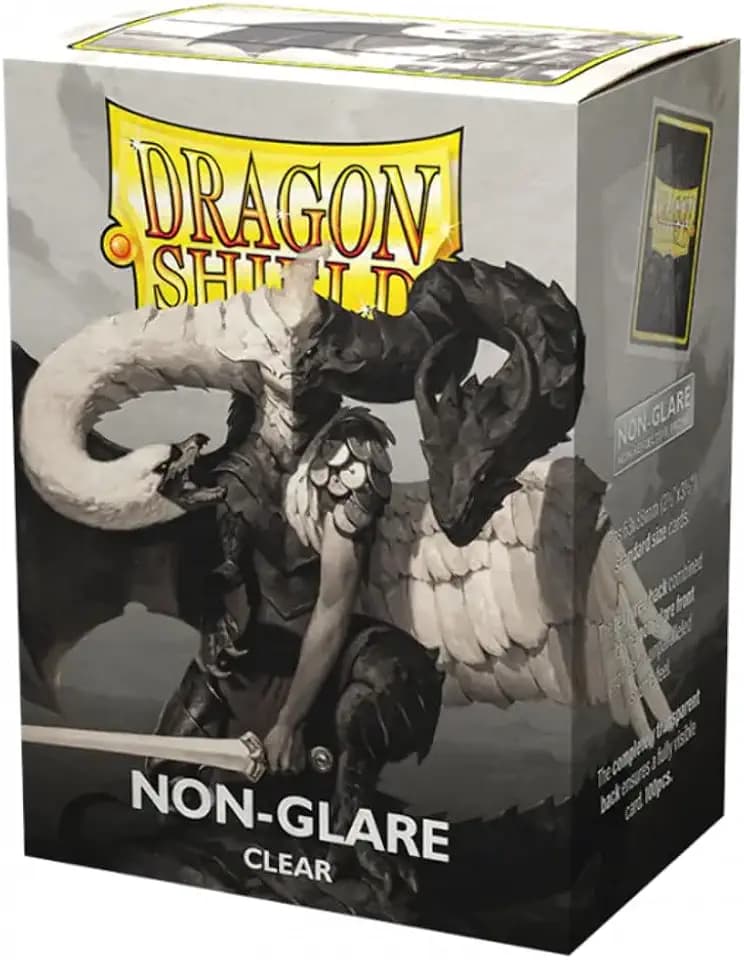 Dragon Shield | Standard Size Card Matte Sleeves | 100 CT - Non Glare Smooth & Tough Premium TCG Sleeves | Compatible with Pokemon, Flesh & Blood, One Piece & Magic the Gathering | Clear