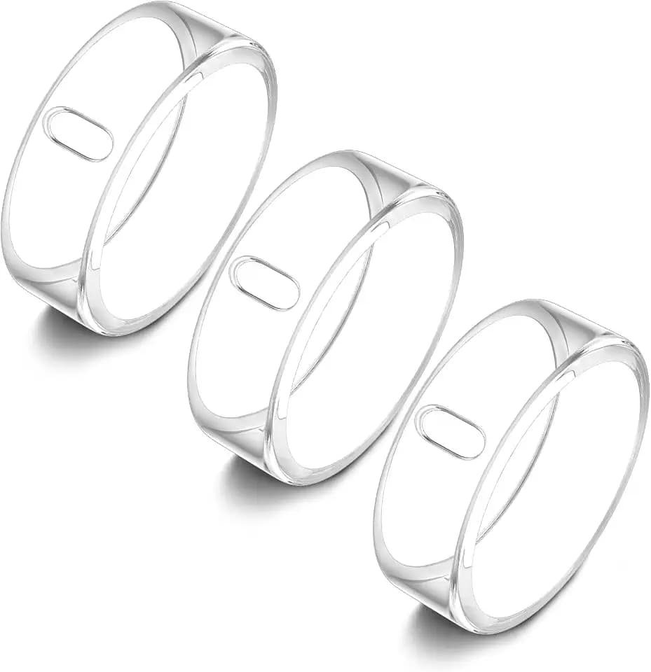 ZOOROO 3 Stück Ringe Cover Kompatibel mit Oura Ring Gen 4/Gen 3 Horizon/Heritage/Ultrahuman Schutz, Abriebfestes Matt TPU Schutzhülle für Oura Protector Zubehör Herren Damen(Größe 11,Transparent*3)