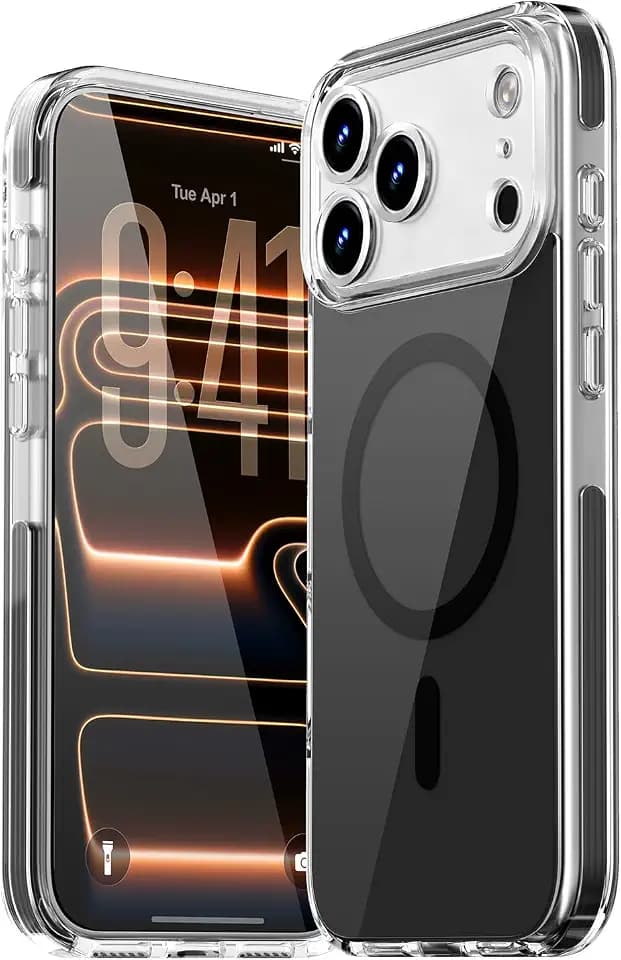 Magnetic for iPhone 17 Pro Case, Interior Printing, Black