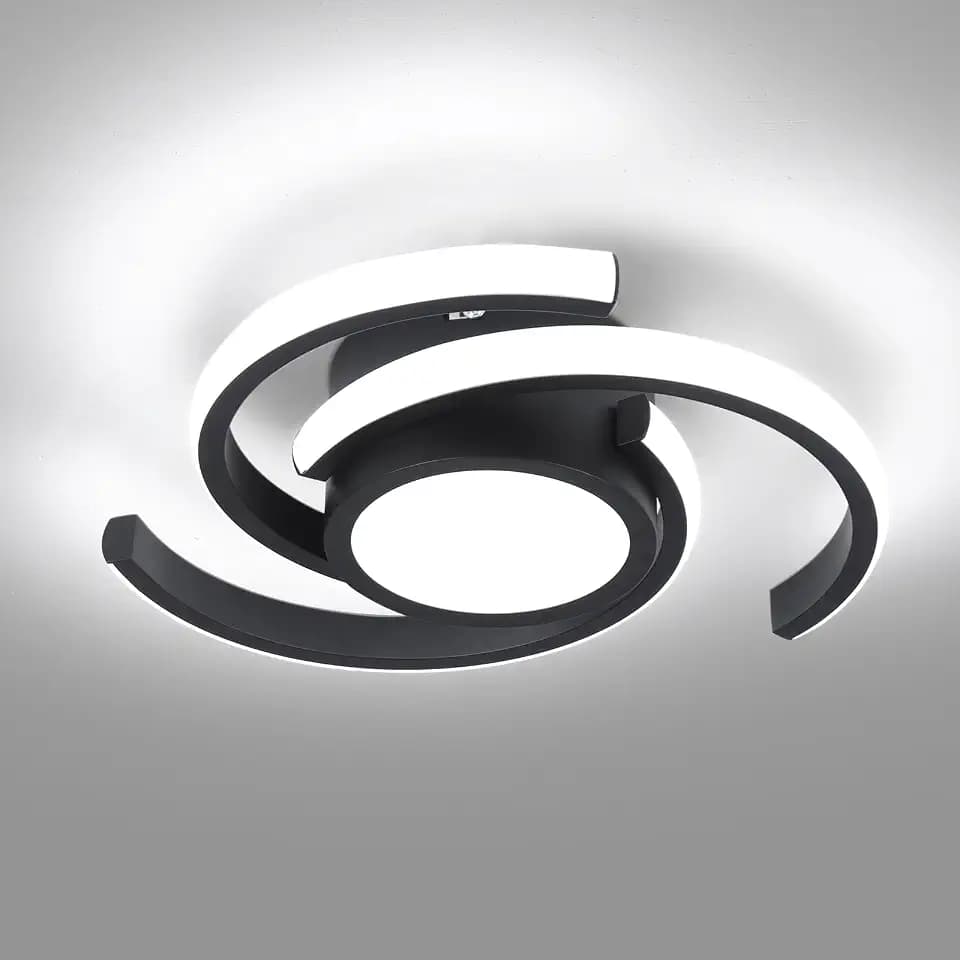 ADISUN Modern LED Ceiling Light,6000K Semi Flush Mount Ceiling Light Fixture,Small Ceiling Lamp for Living Room Bedroom Corridor Aisle Hallway (D11 in*H2.9 in; 33W; No Remote)