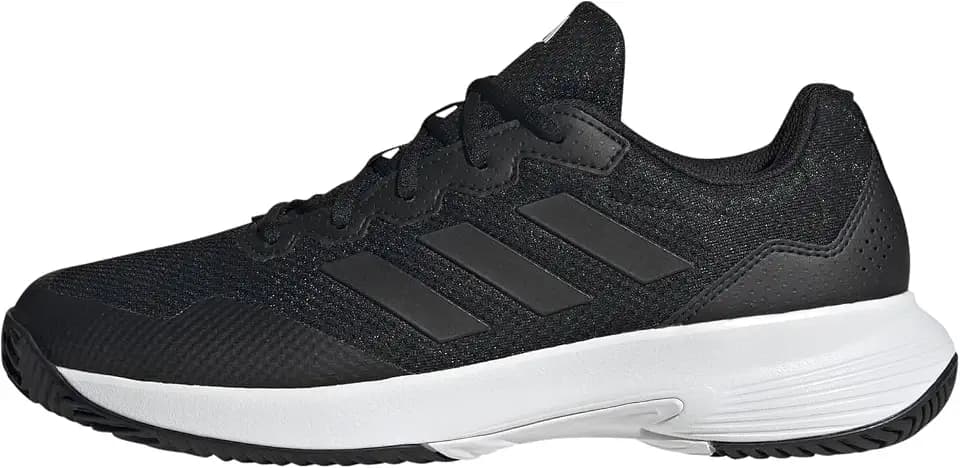adidas Mens Gamecourt 2.0 Tennis Sneakers Shoes - Black