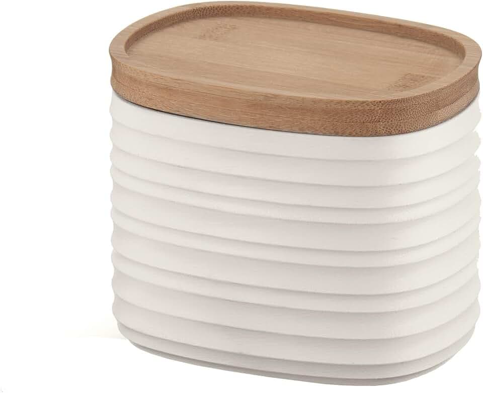 Guzzini - Tierra, Vorratsdose (S) - Milchweiß, 12.3 x 9.4 x h11cm | 500 cc - 181801156, Weiß