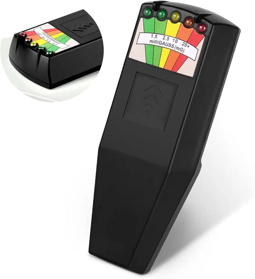 5 LED EMF Meter Magnetfeld-Detektor Ghost Jagd Paranormale Ausrüstung Tester Tragbarer Zähler