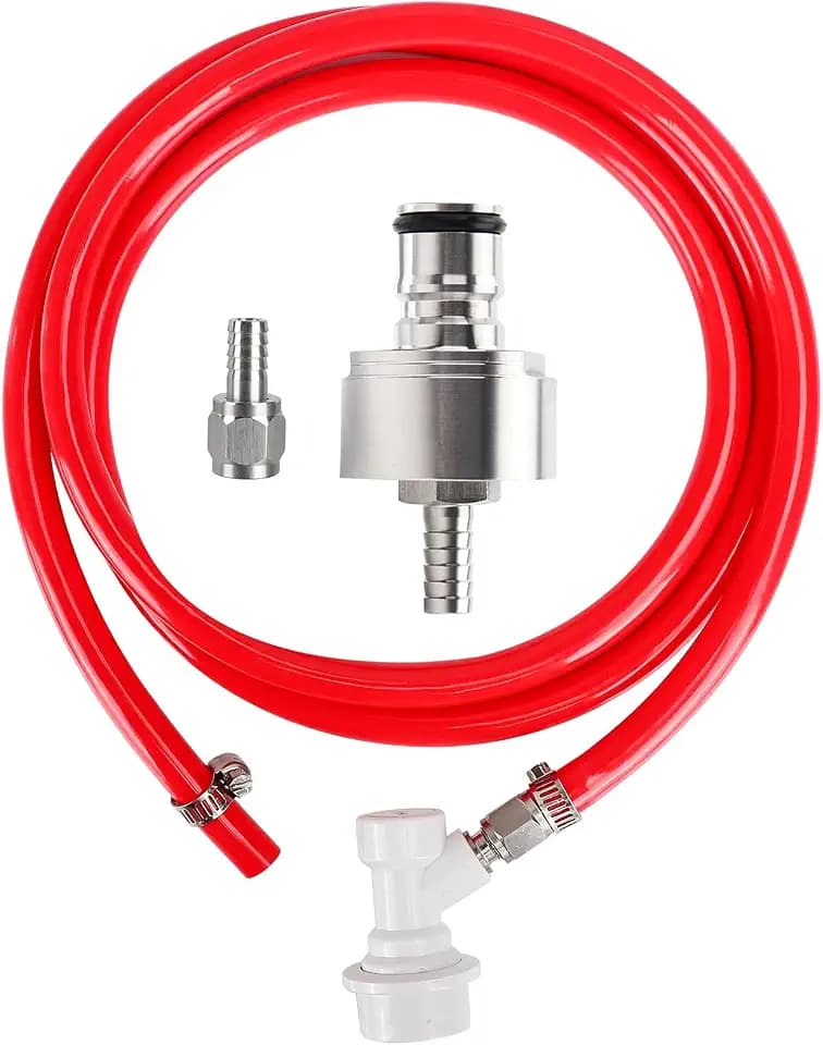 5.5ft Co2 Gas Line Tubing Kit with Carbonation Cap for Soda Bottle