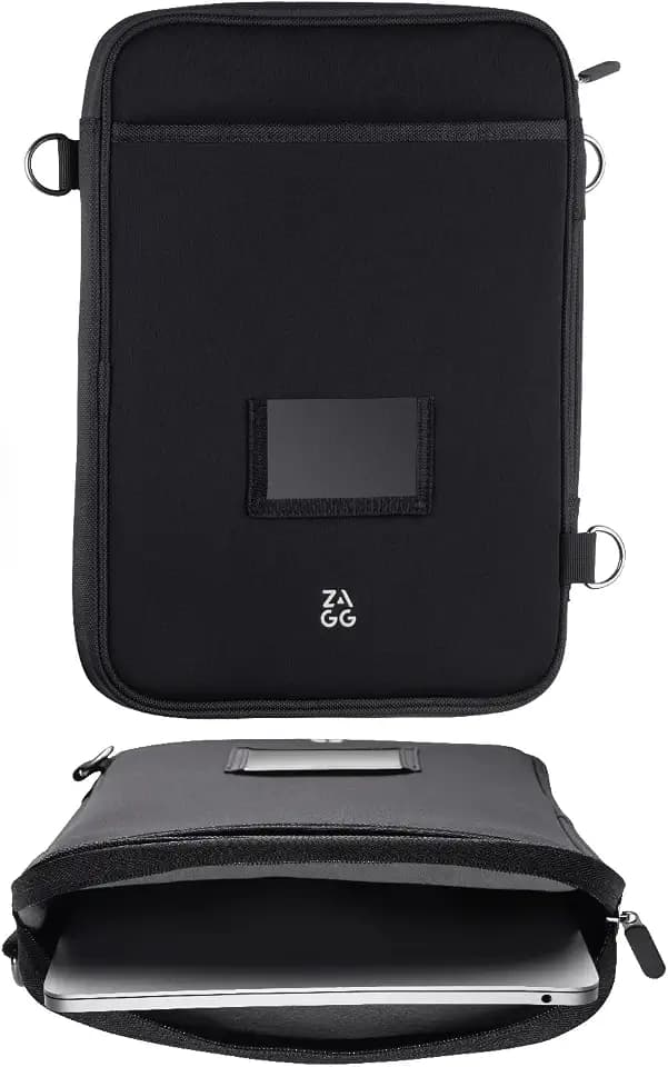 ZAGG 13+ Protective Laptop Sleeve with Pouch – Fits 13-15 Inch Tablets